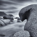 Black and white seascape photography - Maidens cove