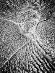 seascape photography - black and white  textures and patterns